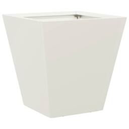 Berkfield Home Durable Garden Planter White 30x30x30 cm Steel - Size: 30 x 30 x 30 cm - thumbnail 6