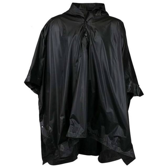 Splashmacs Plain Poncho in Black - image 1