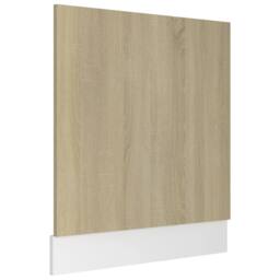 Berkfield Home Dishwasher Panel Sonoma Oak 59.5x3x67 cm Engineered Wood in Light Brown - thumbnail 1