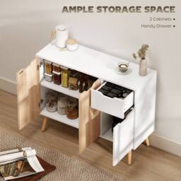 Wyld Haus Surinam Natural Wood Effect Sideboard 3 Drawers 3 Cupboards - thumbnail 5