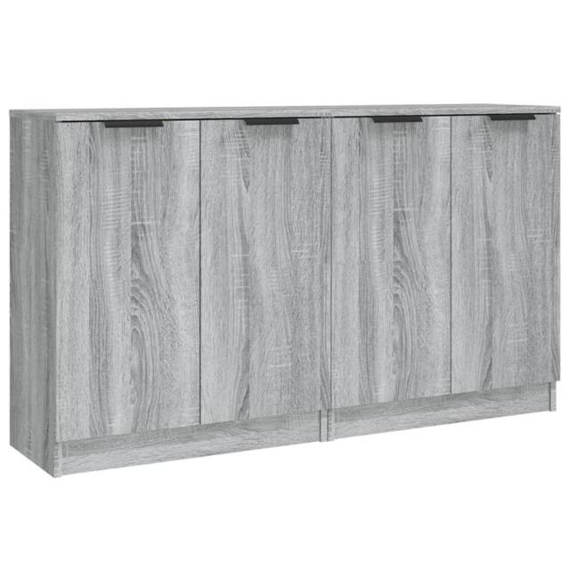 Berkfield Home Sideboards 2 pcs Grey Sonoma 60x30x70 cm Engineered Wood - Size: 60 x 30 x 70 cm - image 1