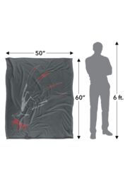 Warner Brothers Nightmare on Elm Street Glove Silky Touch Super Soft Throw Blanket in White - thumbnail 5