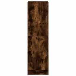 Berkfield Home Kitchen Cabinet Smoked Oak 38x41.5x131.5 cm Engineered Wood in Brown - thumbnail 4