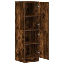 Berkfield Home Kitchen Cabinet Smoked Oak 38x41.5x131.5 cm Engineered Wood in Brown - thumbnail 5