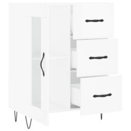 Berkfield Home Sideboard High Gloss White 69.5x34x90 cm Engineered Wood - thumbnail 6