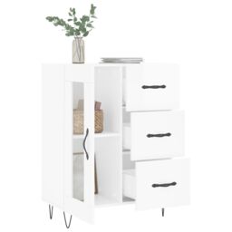 Berkfield Home Sideboard High Gloss White 69.5x34x90 cm Engineered Wood - thumbnail 4