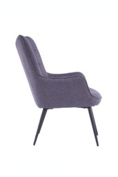More4Homes Vera Fabric Occasional Living Room Modern Accent Chair in 5 Colours in Charcoal - thumbnail 3