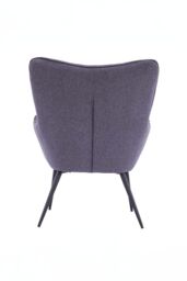 More4Homes Vera Fabric Occasional Living Room Modern Accent Chair in 5 Colours in Charcoal - thumbnail 4