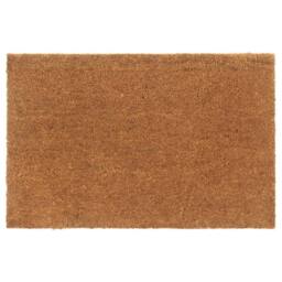 Berkfield Home Durable Door Mat Natural 65x100 cm Tufted Coir in Brown - thumbnail 2