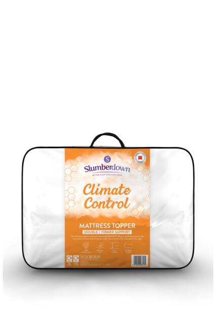 Slumberdown Climate Control Mattress Topper in White - Size: King - image 1