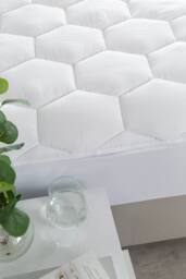 Slumberdown Climate Control Mattress Topper in White - Size: King - thumbnail 4