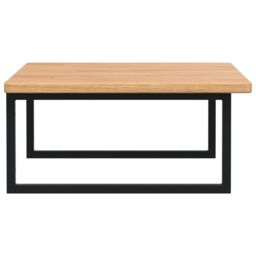 Berkfield Home Basin Shelf Wall Mounted Steel & Solid Wood Oak in Brown - thumbnail 5