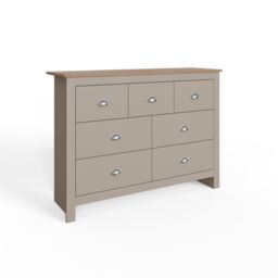 GFW Lancaster 7 Drawer Chest in Grey - thumbnail 4