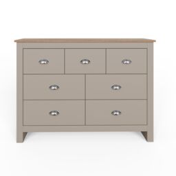 GFW Lancaster 7 Drawer Chest in Grey - thumbnail 3