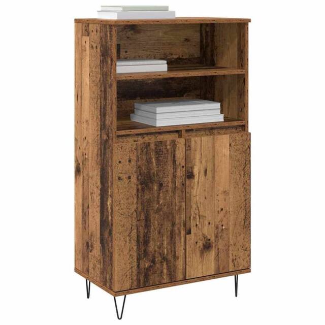 Berkfield Home Highboard with Shelf with Storage with Door Brown Engineered wood - image 1