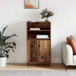 Berkfield Home Highboard with Shelf with Storage with Door Brown Engineered wood - thumbnail 4