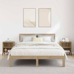 Berkfield Home Bedside Cabinets 2 pcs Artisan Oak 40x30x50 cm Engineered Wood in Brown - Size: 40 x 30 x 50 cm - thumbnail 4