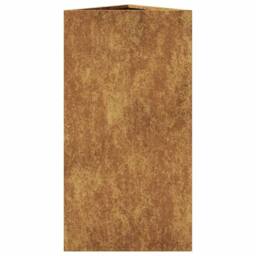 Berkfield Home Garden Planters 2 pcs Triangular 40x34.5x70 cm Corten Steel in Brown - thumbnail 8