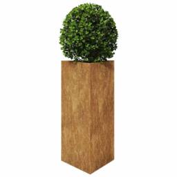 Berkfield Home Garden Planters 2 pcs Triangular 40x34.5x70 cm Corten Steel in Brown - thumbnail 4