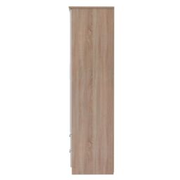 Ready Assembled 2 U Windsor Tall 2 Door 2drw Mirrored Wardrobe (Ready Assembled) in Beige - thumbnail 2