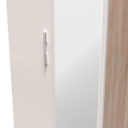 Ready Assembled 2 U Windsor Tall 2 Door 2drw Mirrored Wardrobe (Ready Assembled) in Beige - thumbnail 4
