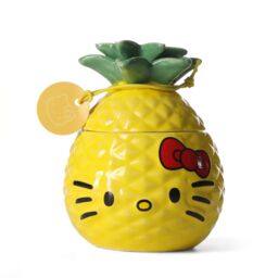 Hello Kitty Summer Candle Jar - Tropical Pineapple Scent, Reusable in Yellow - Size: Medium - thumbnail 2