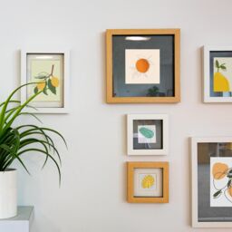 "Nicola Spring 3D Box Photo Frames - 8 x 8"" with 6 x 6"" Mount - Ivory Mount - Pack of 2 in Dark Brown" - thumbnail 5