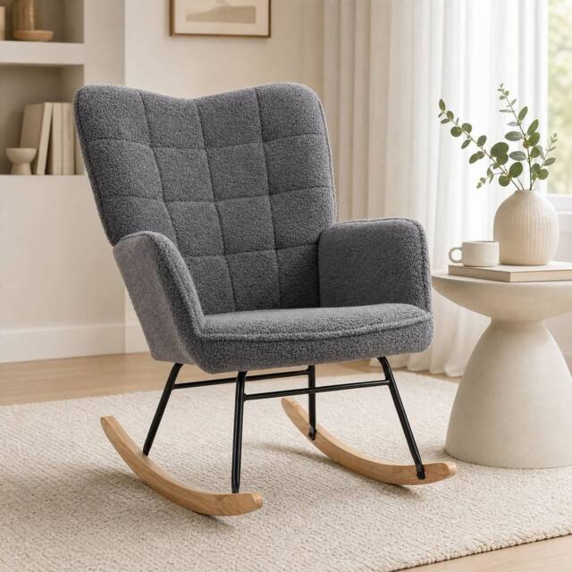 STILVORA Rocking Chair in Grey - image 1