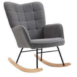 STILVORA Rocking Chair in Grey - thumbnail 5