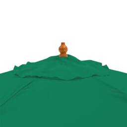 Harbour Housewares Wooden Garden Parasol & Base Set 2.7m in Green - thumbnail 5
