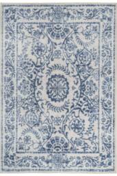 Kukoon 60x110cm Beige Blue Washable Indoor Doormat Front Door Entrance Rug - Size: 60 cm x 110 cm - thumbnail 1