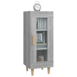 Berkfield Home Sideboard Grey Sonoma 34.5x34x90 cm Engineered Wood - thumbnail 4