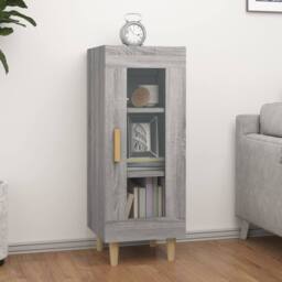 Berkfield Home Sideboard Grey Sonoma 34.5x34x90 cm Engineered Wood - thumbnail 2
