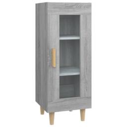 Berkfield Home Sideboard Grey Sonoma 34.5x34x90 cm Engineered Wood - thumbnail 1