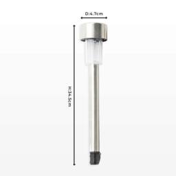 Gainsborough Set of 12 Stainless Steel Solar Garden Warm White Lights - thumbnail 5