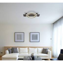 Netlighting Jayden Semi Flush Ceiling Light Anthracite LED 3000K in Grey - thumbnail 6
