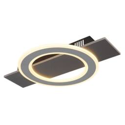 Netlighting Jayden Semi Flush Ceiling Light Anthracite LED 3000K in Grey - thumbnail 1