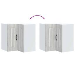 Berkfield Home Kitchen Wall Corner Cabinet Kalmar Grey Sonoma Engineered Wood - thumbnail 8