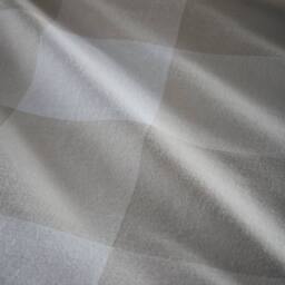 Portfolio Home Glenmore Check Brushed Cotton Striped Reversible Duvet Cover Set in Natural - Size: Super King - thumbnail 4