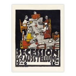 Artery8 Egon Schiele Framed Wall Art Poster for the 49th Secession Exhibition in Black - Size: A4 - thumbnail 3