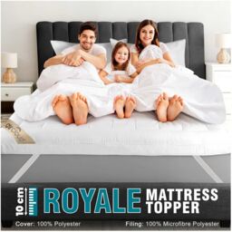 GAVENO CAVAILIA Mattress Topper 10cm in White - Size: Double - thumbnail 4