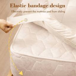 Dragodirect Luxury Plush 4 Inch Mattress Topper Soft Comfort Layer in White - Size: Single - thumbnail 5