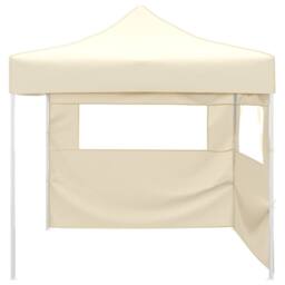 Berkfield Home Durable Foldable Tent with 2 Walls 3x3 m Cream in Beige - thumbnail 3