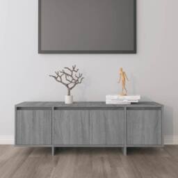 Berkfield Home TV Cabinet Grey Sonoma 120x30x40.5 cm Engineered Wood - thumbnail 2