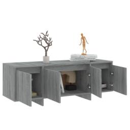Berkfield Home TV Cabinet Grey Sonoma 120x30x40.5 cm Engineered Wood - thumbnail 5