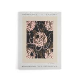 "Artery8 Vintage Art Deco Flower Pattern Canvas Wall Art Print Seguy in Beige - Size: W18"" x H24""" - thumbnail 1