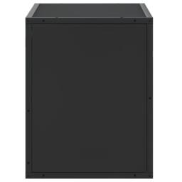 Berkfield Home TV Cabinet Black 60x31x39.5 cm Engineered Wood & Metal - thumbnail 5