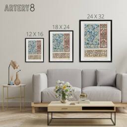 "Artery8 Chestnut Tree Framed Canvas Wall Art Print Vintage Floral Verneuil - Size: W12"" x H16""" - thumbnail 4