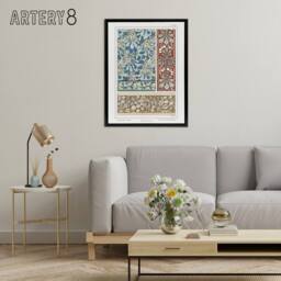 "Artery8 Chestnut Tree Framed Canvas Wall Art Print Vintage Floral Verneuil - Size: W12"" x H16""" - thumbnail 3