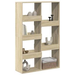 Berkfield Home Room Divider Sonoma Oak 100x33x155.5 cm Engineered Wood in Brown - thumbnail 3